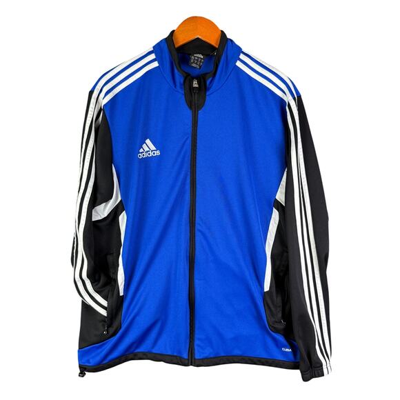 Adidas Climacool Tiro Color Block Jacket Blue Black White o07718 Mens Large 2013 - Picture 1 of 11